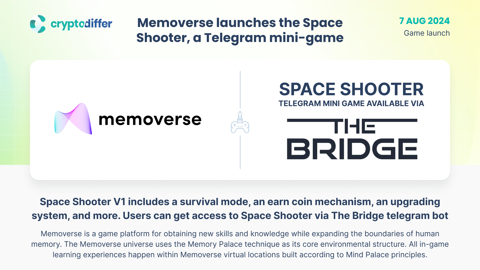 Memoverse announced the public launch of Space Shooter, a Telegram mini ...